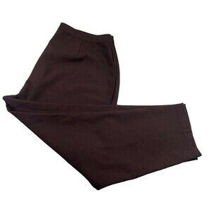 Bend Over Women's Brown High Waist Wide Leg Trousers Stretchy Size 42